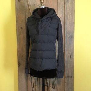 Lululemon athletic hooded puffer jacket